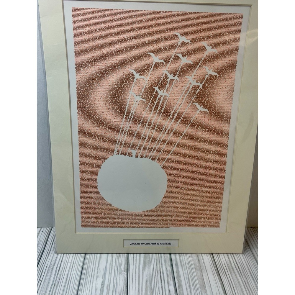 JAMES AND THE GIANT PEACH by Roald DAHL Lithograph.